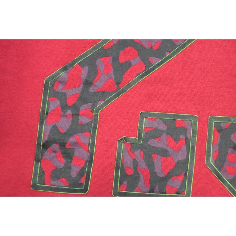 Nike Air Jordan Tee Gym Shirt Graphic Red 3/4 Sleeve Mens Size Medium - Picture 8 of 11